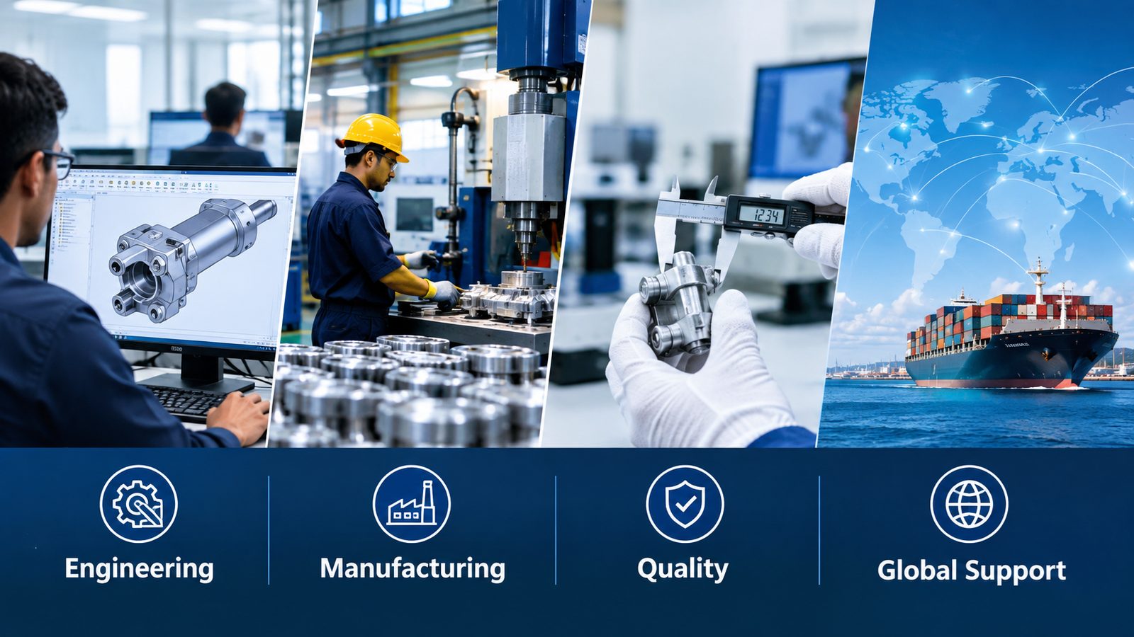 Engineering, manufacturing, quality inspection and global shipping at Trexon Energy